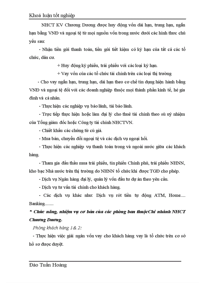 image for page Giải pháp nâng cao chất lượng cho vay trung và dài hạn tại Chi nhánh Ngân hàng Công thương khu vực Chương Dương 1