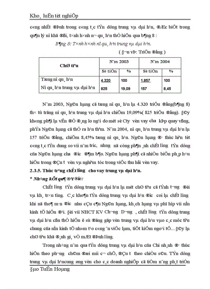 image for page Giải pháp nâng cao chất lượng cho vay trung và dài hạn tại Chi nhánh Ngân hàng Công thương khu vực Chương Dương 1