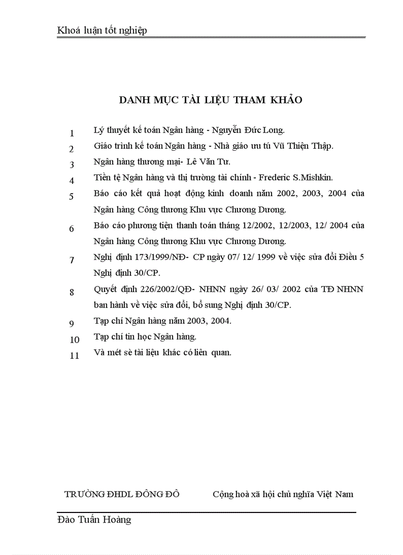 image for page Giải pháp nâng cao chất lượng cho vay trung và dài hạn tại Chi nhánh Ngân hàng Công thương khu vực Chương Dương 1