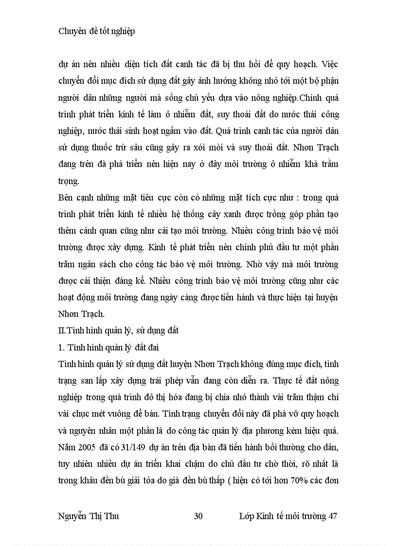 image for page Đánh giá các vấn đề môi trường trong dự án thí điểm quy hoạch sử dụng đất có lồng ghép các yếu tố bảo vệ môi trường ở huyện Nhơn Trạch tỉnh Đồng Nai