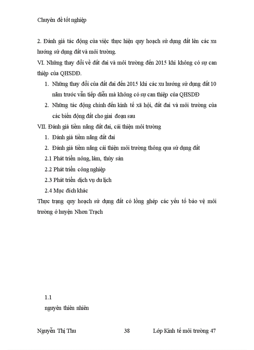 image for page Đánh giá các vấn đề môi trường trong dự án thí điểm quy hoạch sử dụng đất có lồng ghép các yếu tố bảo vệ môi trường ở huyện Nhơn Trạch tỉnh Đồng Nai