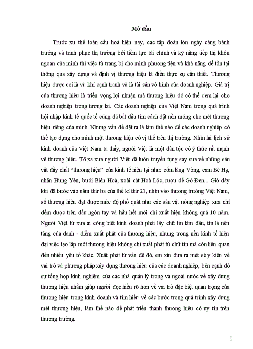 image for page Kinh nghiệm của các doanh nghiệp Việt Nam về xây dựng và phát triển thương hiệu