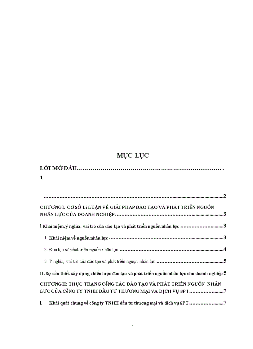 image for page Giải pháp đào tạo và phát triển nguồn nhân lực cảu công ty TNHH đầu tư thương mại và dịch vụ SPT