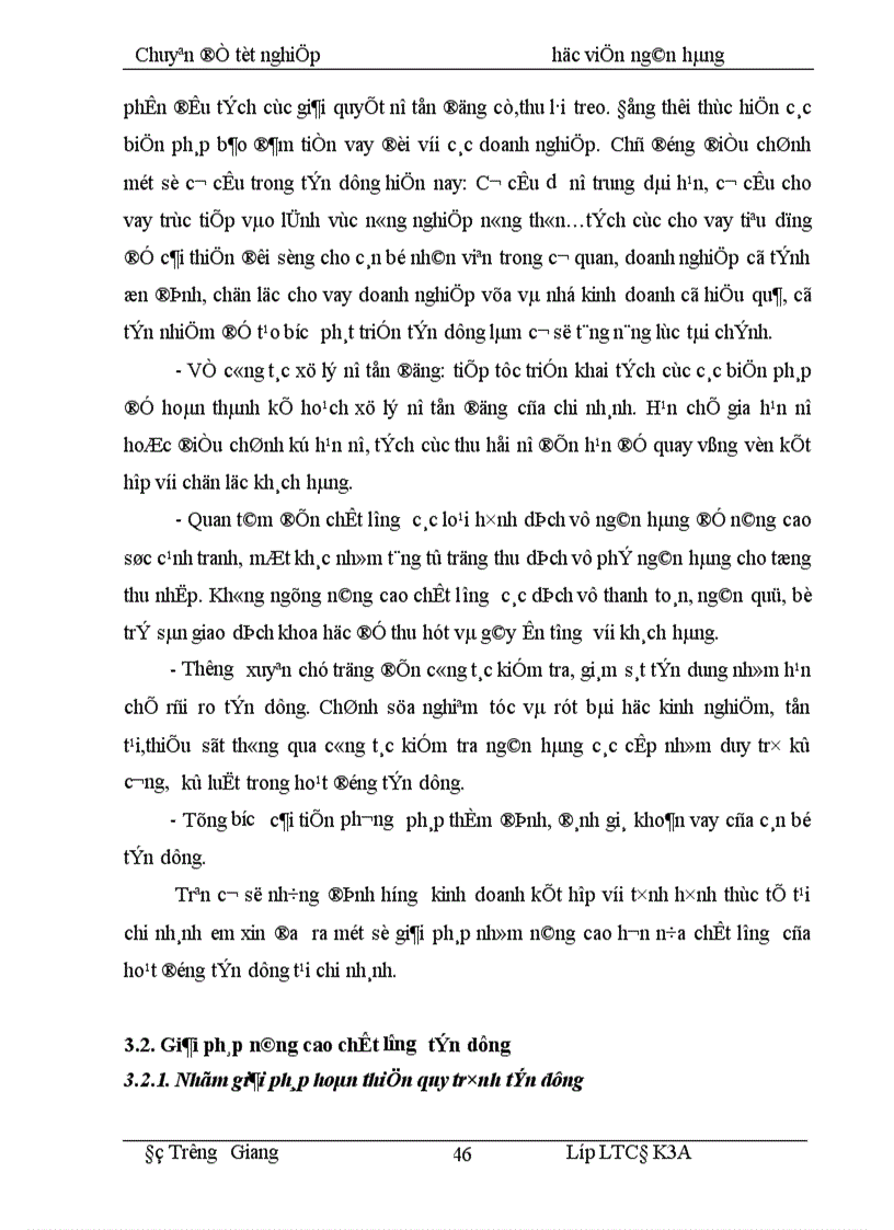 image for page Giải pháp nâng cao chất lượng tín dụng tại chi nhánh NHNo PTNT Thổ Tang Vĩnh Phúc 1
