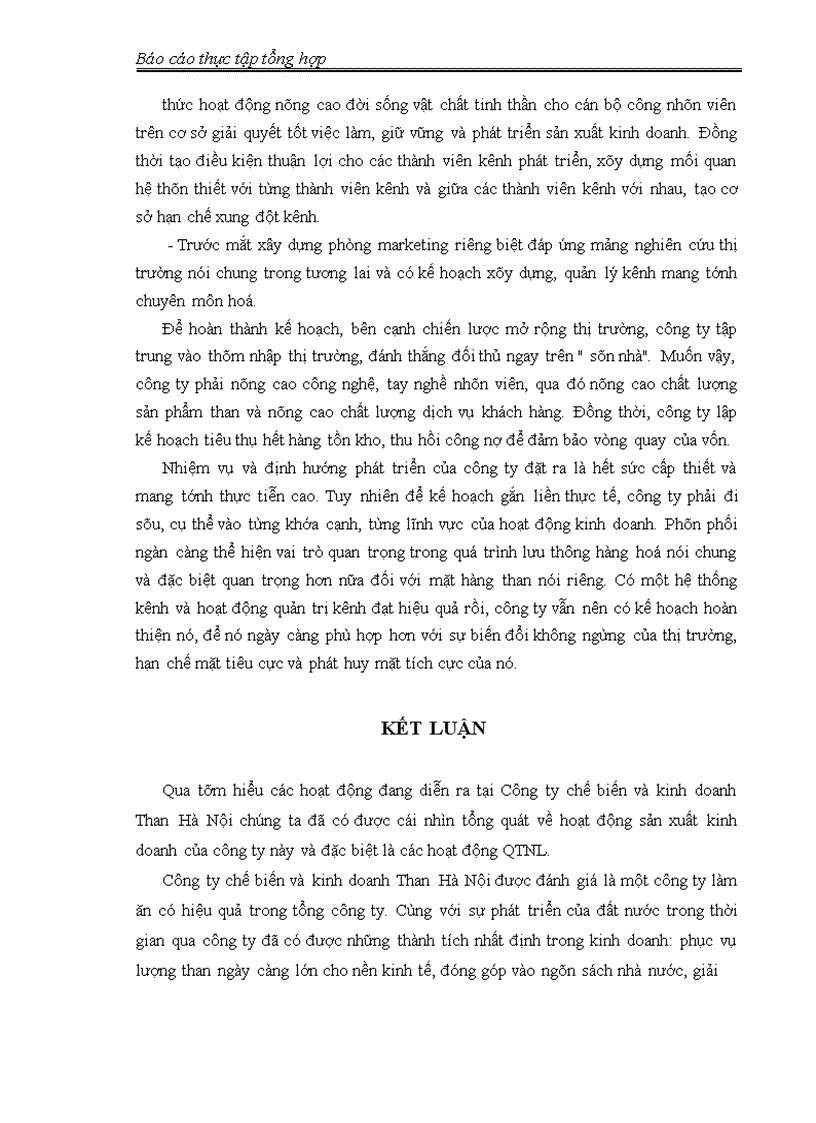 image for page Các hoạt động quản trị nhân lực tại Công ty chế biến và kinh doanh Than Hà Nội