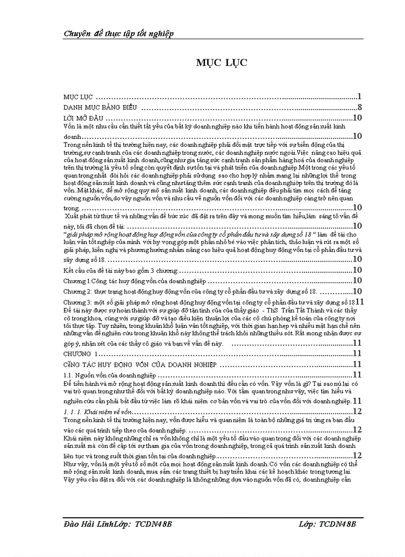 giải pháp mở rộng hoạt động huy động vốn của công ty cổ phần đầu tư và xây dựng số 18 1