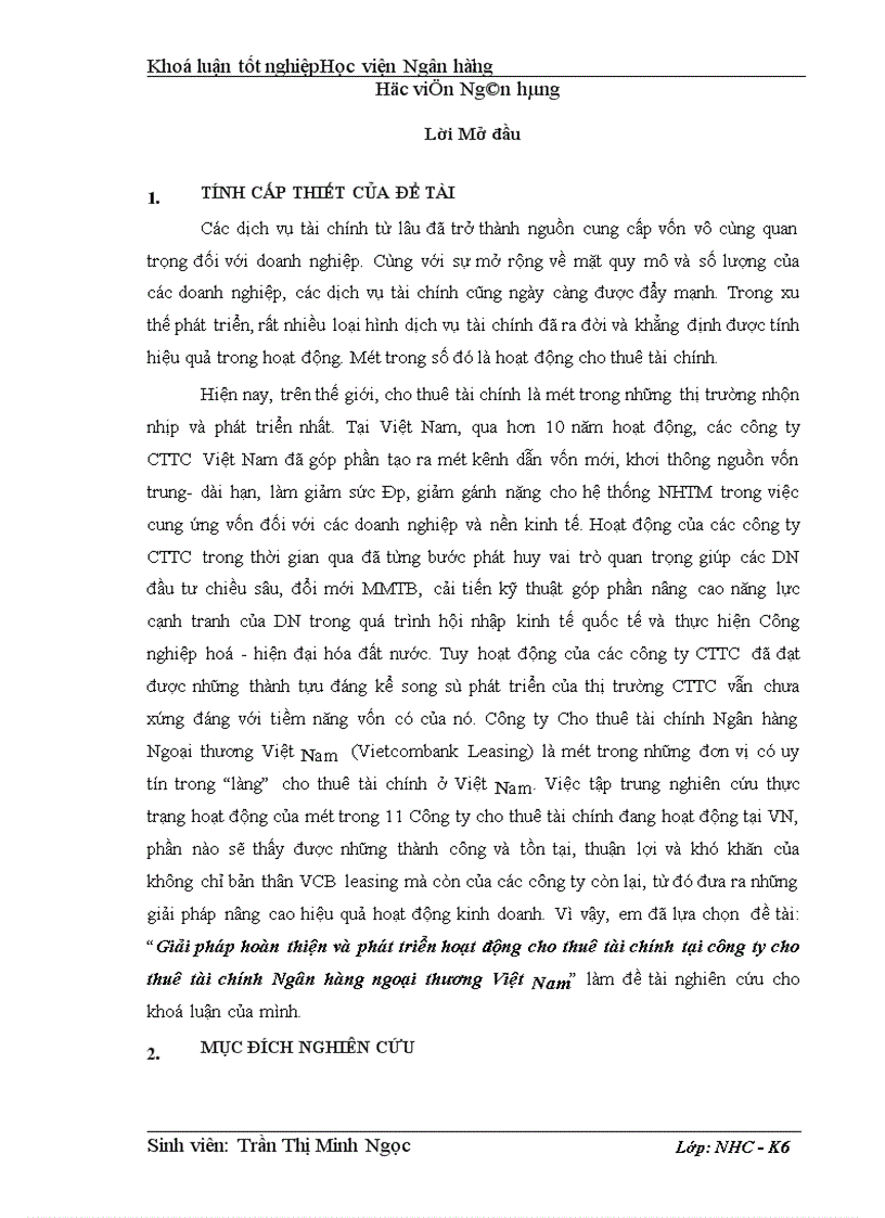 image for page Giải pháp hoàn thiện và phát triển hoạt động cho thuê tài chính tại công ty cho thuê tài chính Ngân hàng ngoại thương Việt Nam 1