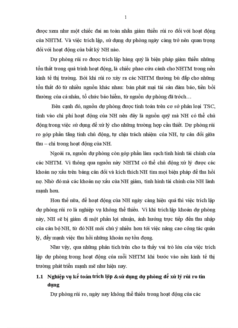 image for page Kế toán trích lập và sử dụng dự phòng để xử lý rủi ro tín dụng tại Ngân hàng Hàng Hải Việt Nam Phòng GD Hồ Tây