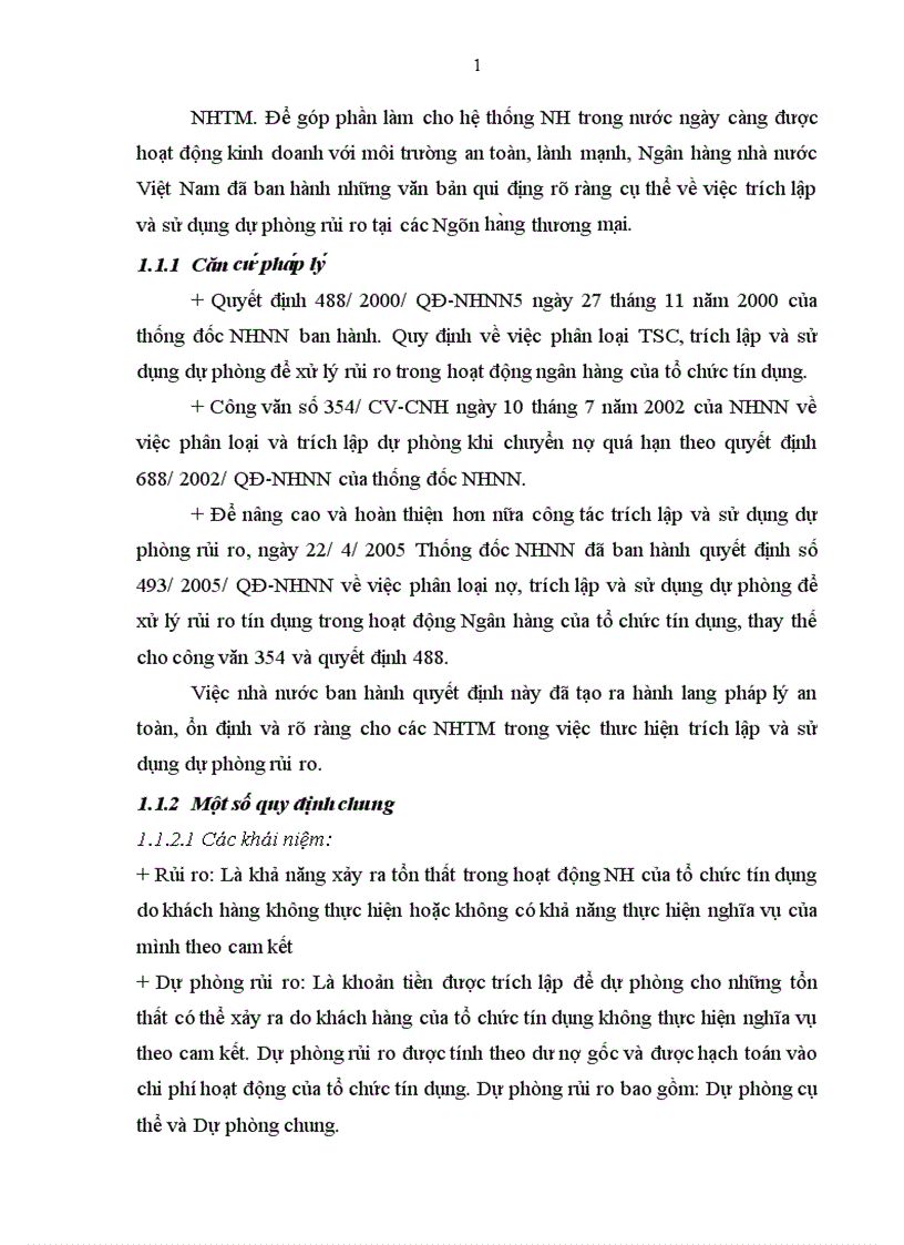 image for page Kế toán trích lập và sử dụng dự phòng để xử lý rủi ro tín dụng tại Ngân hàng Hàng Hải Việt Nam Phòng GD Hồ Tây