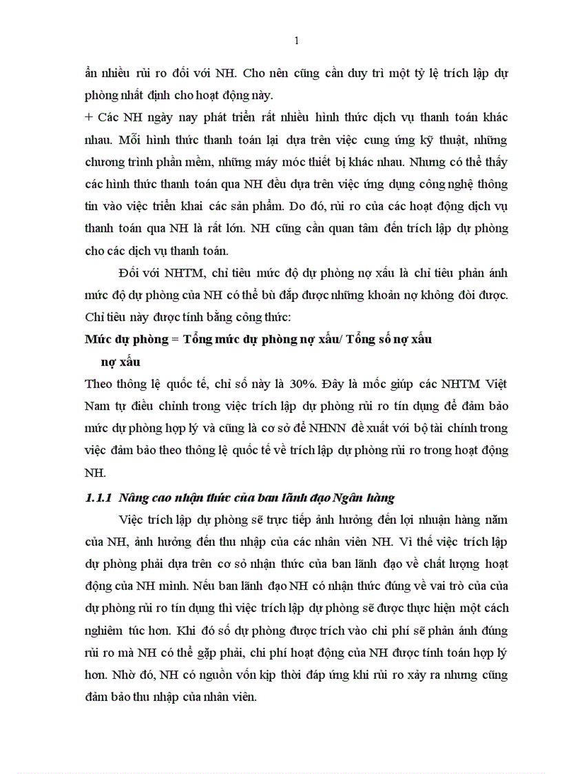 image for page Kế toán trích lập và sử dụng dự phòng để xử lý rủi ro tín dụng tại Ngân hàng Hàng Hải Việt Nam Phòng GD Hồ Tây