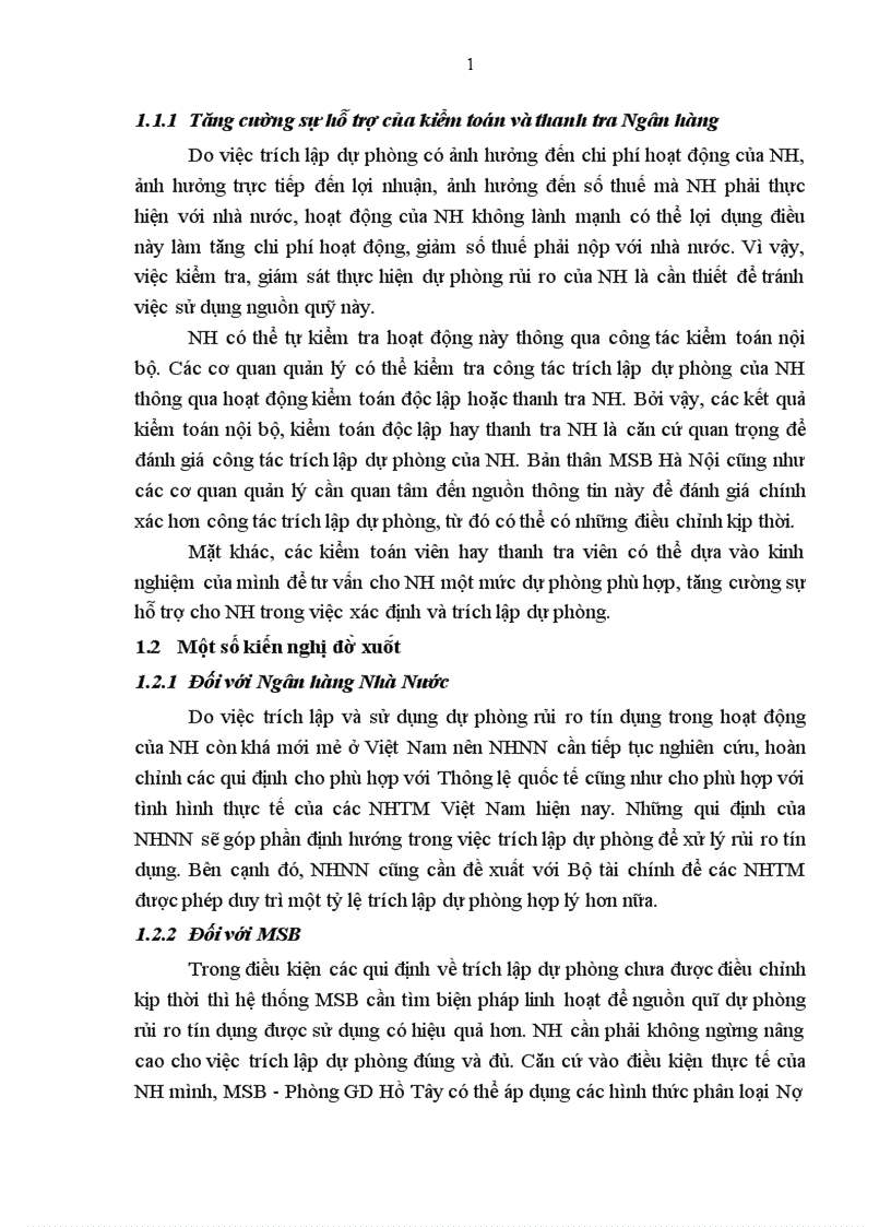 image for page Kế toán trích lập và sử dụng dự phòng để xử lý rủi ro tín dụng tại Ngân hàng Hàng Hải Việt Nam Phòng GD Hồ Tây