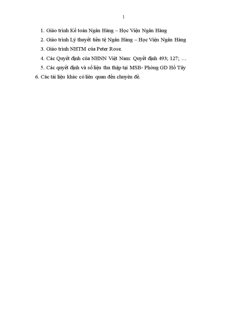 image for page Kế toán trích lập và sử dụng dự phòng để xử lý rủi ro tín dụng tại Ngân hàng Hàng Hải Việt Nam Phòng GD Hồ Tây