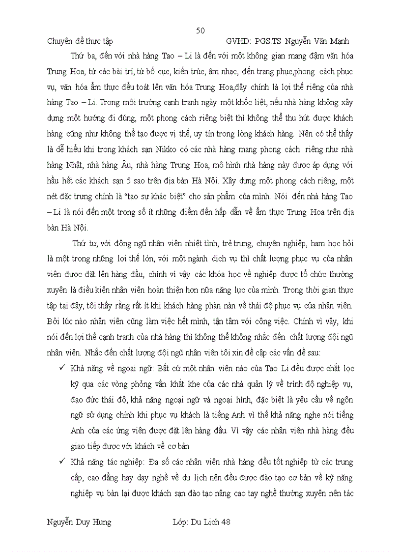 image for page Nâng cao năng lực cạnh tranh của nhà hàng Tao Li khách sạn Nikko 1