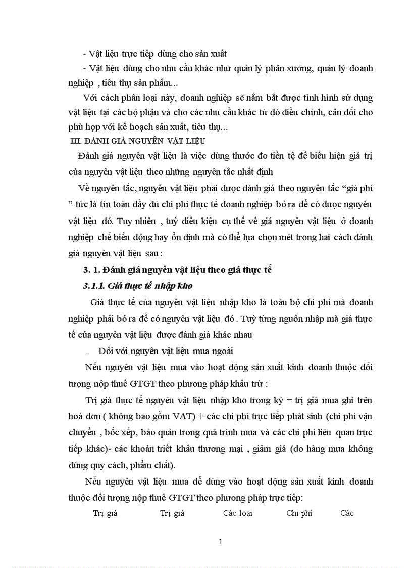 image for page Kế toán nguyên vật liệu vật liệu và công cụ dụng cụ tại Xí nghiệp 22 Công ty 22 BQP 1