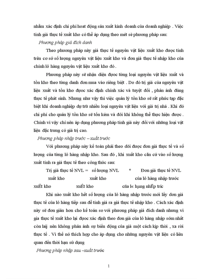 image for page Kế toán nguyên vật liệu vật liệu và công cụ dụng cụ tại Xí nghiệp 22 Công ty 22 BQP 1