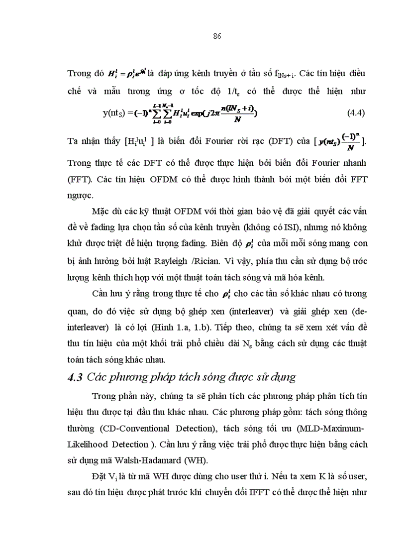 image for page Giải pháp kết hợp CDMA OFDM cho hệ thống thông tin di động