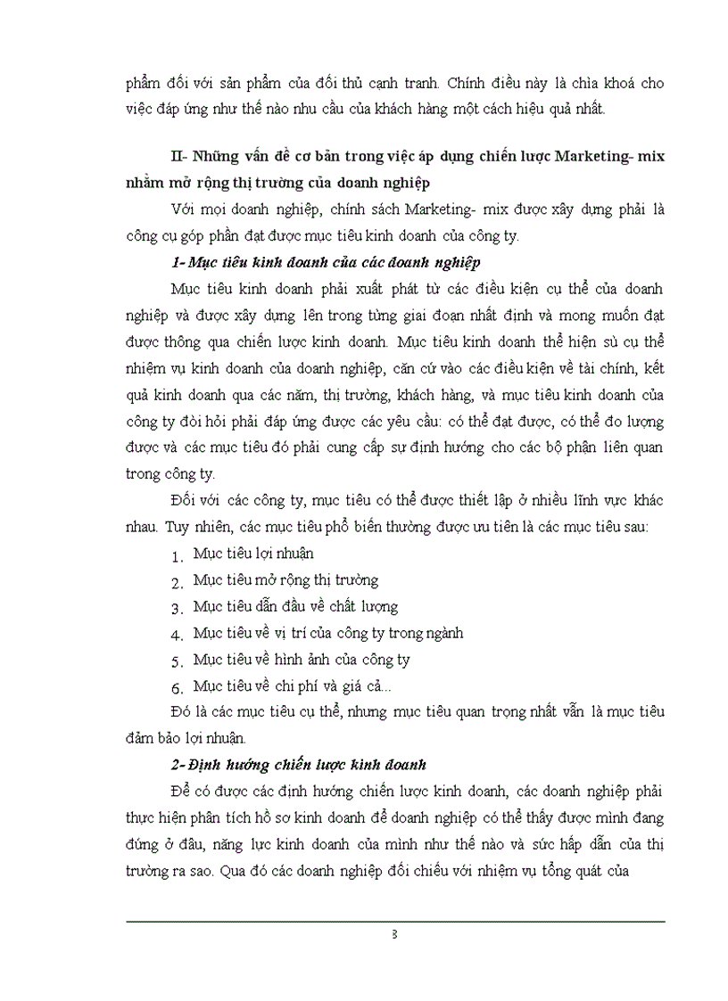 image for page Chiến lược Marketing mix với việc mở rộng thị trường của Công ty Kính Đáp Cầu Bắc Ninh 1