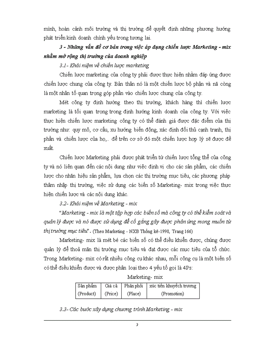 image for page Chiến lược Marketing mix với việc mở rộng thị trường của Công ty Kính Đáp Cầu Bắc Ninh 1