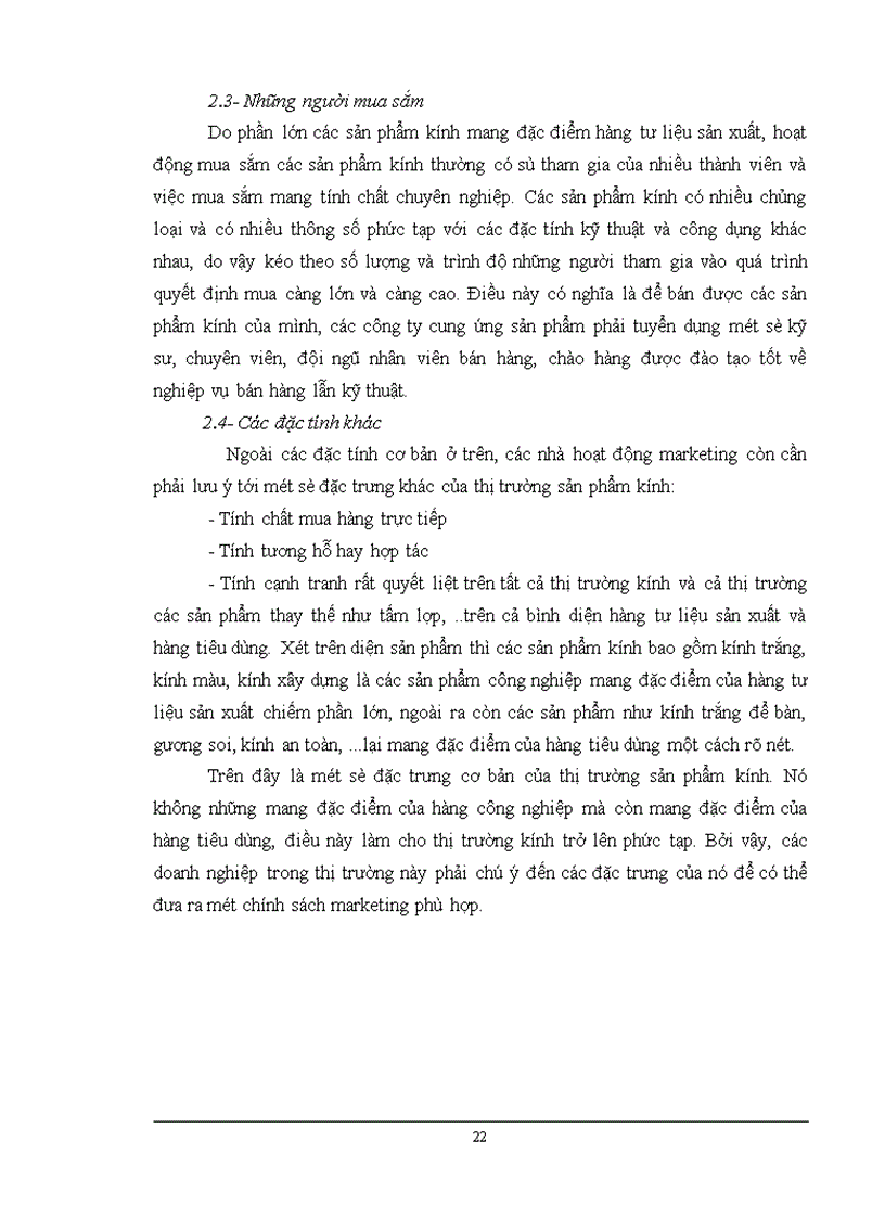 image for page Chiến lược Marketing mix với việc mở rộng thị trường của Công ty Kính Đáp Cầu Bắc Ninh 1