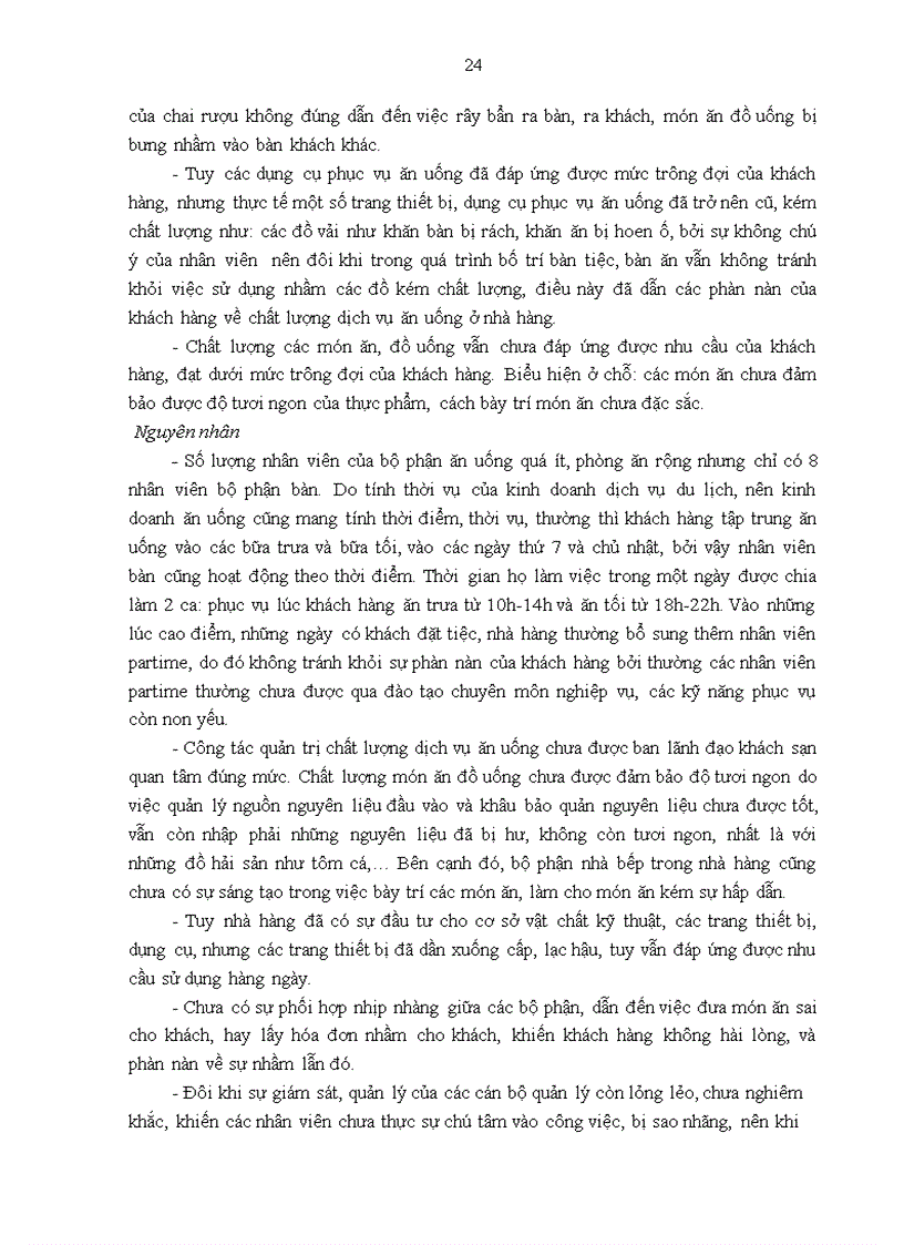 image for page Giải pháp nâng cao chất lượng dịch vụ ăn uống tại nhà hàng May Mắn Khách sạn Fortuna Hà Nội