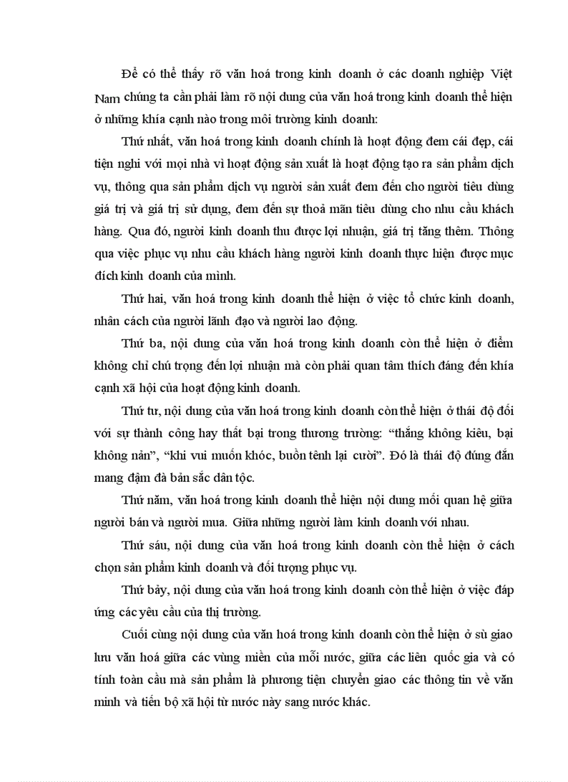 image for page Nguyên nhân phương hướng và một số giải pháp chủ yếu để đưa văn hoá vào trong hoạt động sản xuất kinh doanh ở nước ta hiện nay