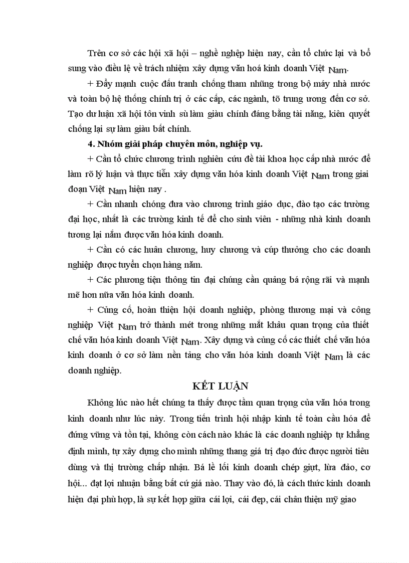 image for page Nguyên nhân phương hướng và một số giải pháp chủ yếu để đưa văn hoá vào trong hoạt động sản xuất kinh doanh ở nước ta hiện nay
