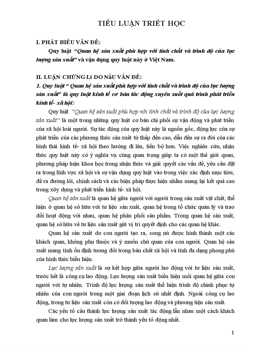 image for page Quy luật Quan hệ sản xuất phù hợp với tính chất và trình độ của lực lượng sản xuất và vận dụng quy luật này ở Việt Nam