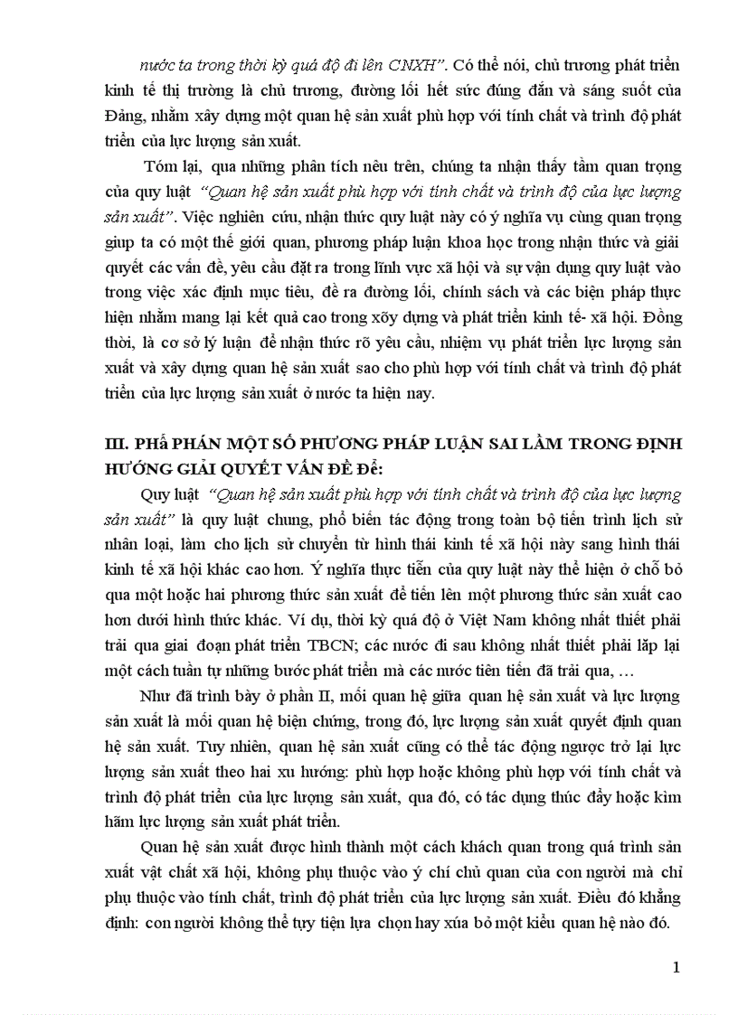 image for page Quy luật Quan hệ sản xuất phù hợp với tính chất và trình độ của lực lượng sản xuất và vận dụng quy luật này ở Việt Nam