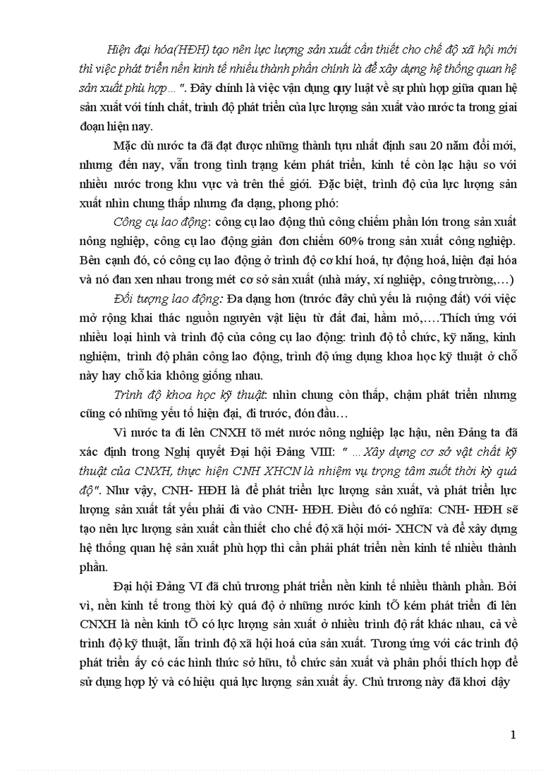 image for page Quy luật Quan hệ sản xuất phù hợp với tính chất và trình độ của lực lượng sản xuất và vận dụng quy luật này ở Việt Nam