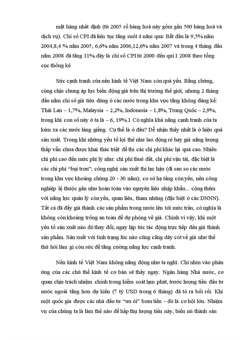 image for page Đánh giá các giải pháp kiềm chế lạm phát của chính phủ VN năm 2008