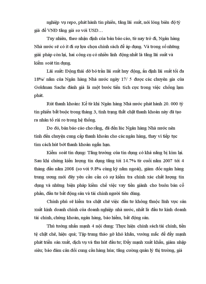 image for page Đánh giá các giải pháp kiềm chế lạm phát của chính phủ VN năm 2008