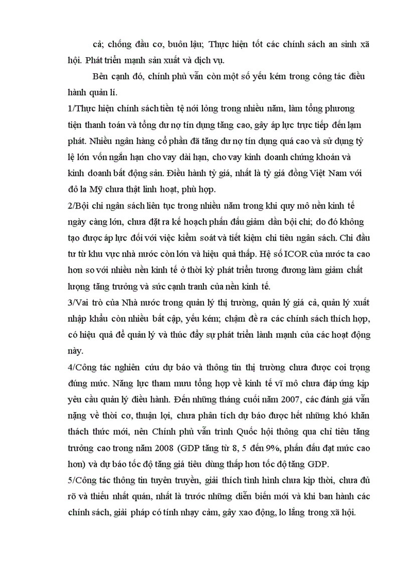 image for page Đánh giá các giải pháp kiềm chế lạm phát của chính phủ VN năm 2008