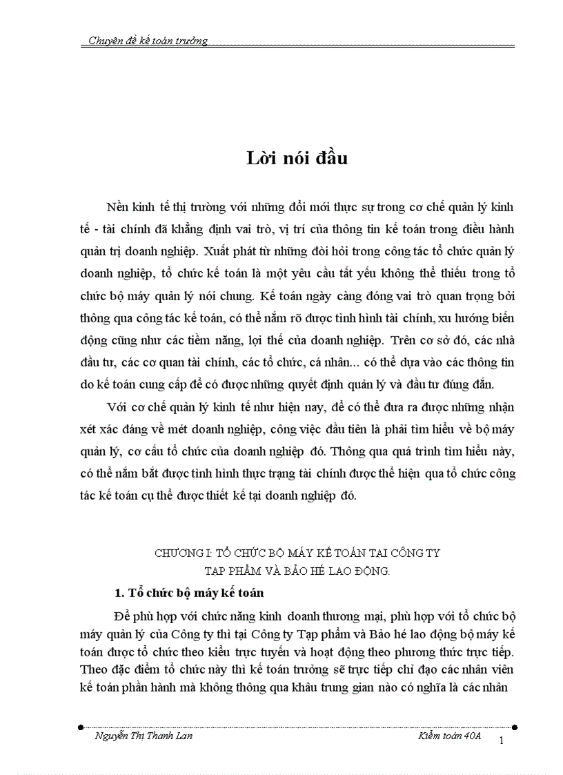 image for page Một số đánh giá và kiến nghị về công tác kế toán tại Công ty Tạp phẩm và Bảo hộ lao động 1