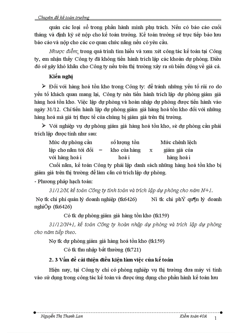 image for page Một số đánh giá và kiến nghị về công tác kế toán tại Công ty Tạp phẩm và Bảo hộ lao động 1