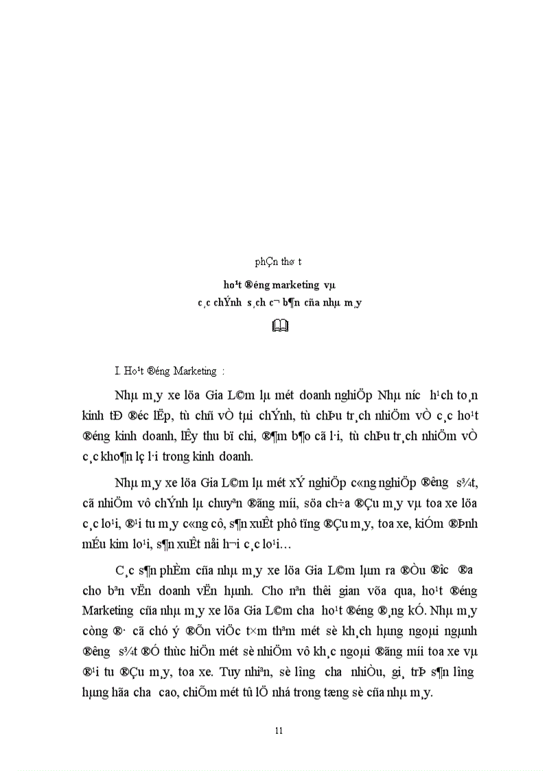 image for page Hoạt động Marketing và các chính sách căn bản của Nhà máyxe lửa Gia Lâm