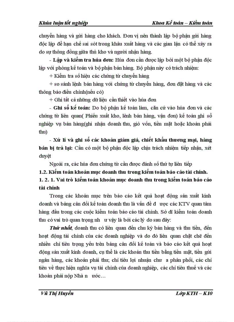 image for page Hoàn thiện quy trình kiểm toán khoản mục doanh thu trong kiểm toán báo cáo tài chính do Công ty Hợp danh Kiểm toán Việt Nam thực hiện