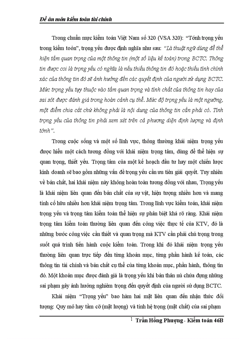 image for page Đánh giá trọng yếu và rủi ro kiểm toán trong giai đoạn lập kế hoạch kiểm toán BCTC 1