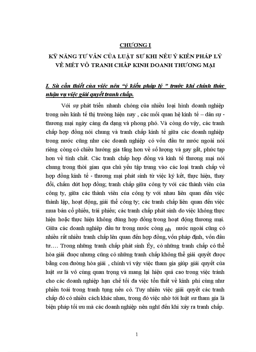 image for page Kỹ năng tư vấn của luật sư khi nêu ý kiến pháp lý về một vụ tranh chấp kinh doanh thương mại