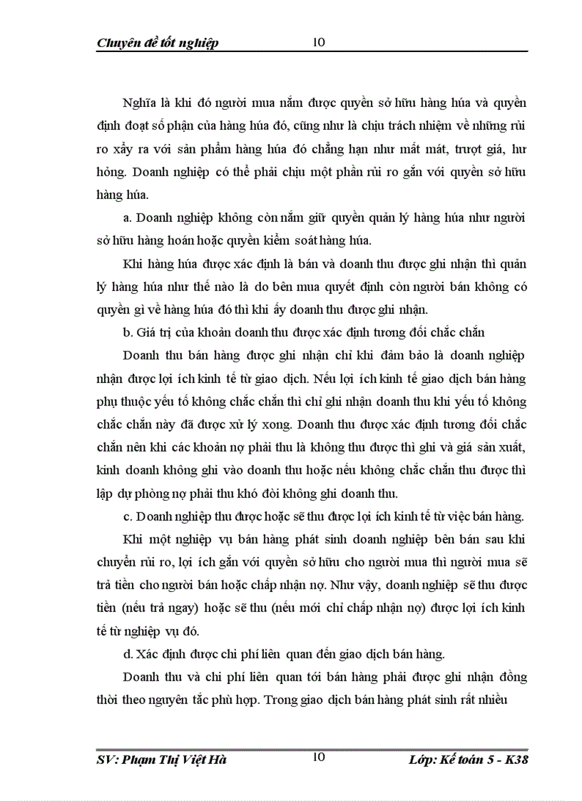 image for page Hoàn thiện kế toán nghiệp vụ bán hàng tại công ty Thương mại và Sản xuất Thành Công trong điều kiện vận dụng chuẩn mực kế toán số 14 1