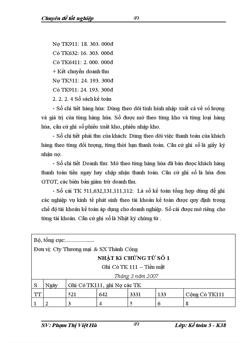 image for page Hoàn thiện kế toán nghiệp vụ bán hàng tại công ty Thương mại và Sản xuất Thành Công trong điều kiện vận dụng chuẩn mực kế toán số 14 1