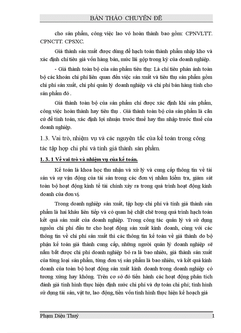 image for page Một số vấn đề lý luận chung về tổ chức kế toán chi phí sản xuất và giá thành sản phẩm trong các doanh nghiệp sản xuất