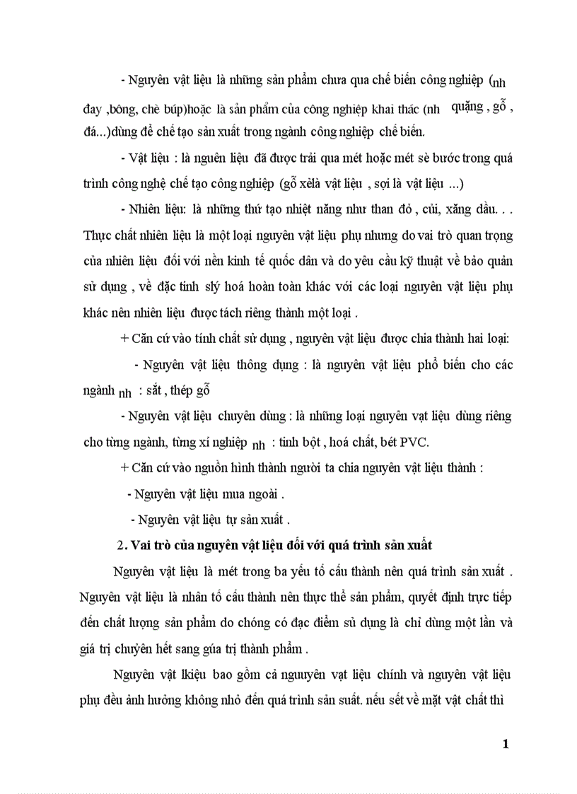 Một số ý kiến nhằm nâng cao hiệu quả quá trình quản lý nguyên vật liệu tại phân xưởng Nhựa của Công ty Vật liệu Xây dựng Bưu điện