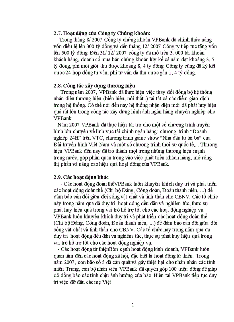 image for page Báo cáo tổng hợp về Ngân hàng Thương mại VPBank