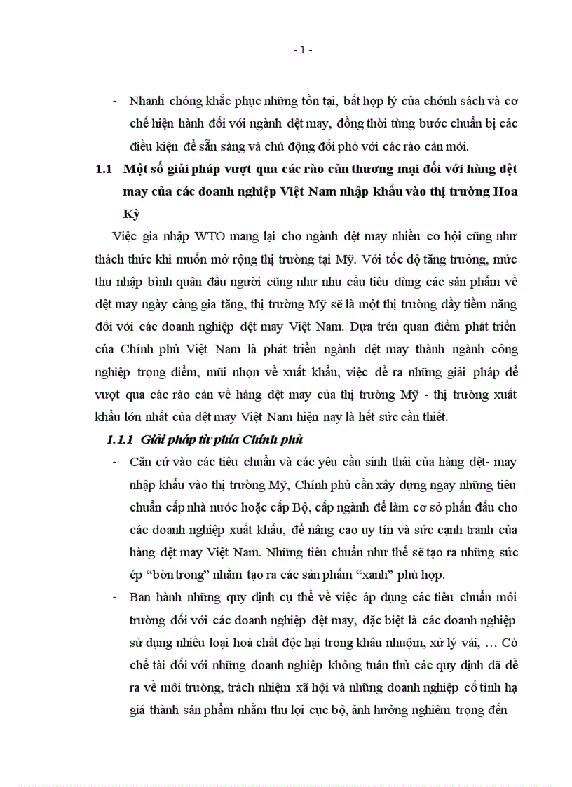 image for page Rào cản thương mại của Mỹ đối với hàng dệt may Việt Nam Thực trạng và giải pháp 1
