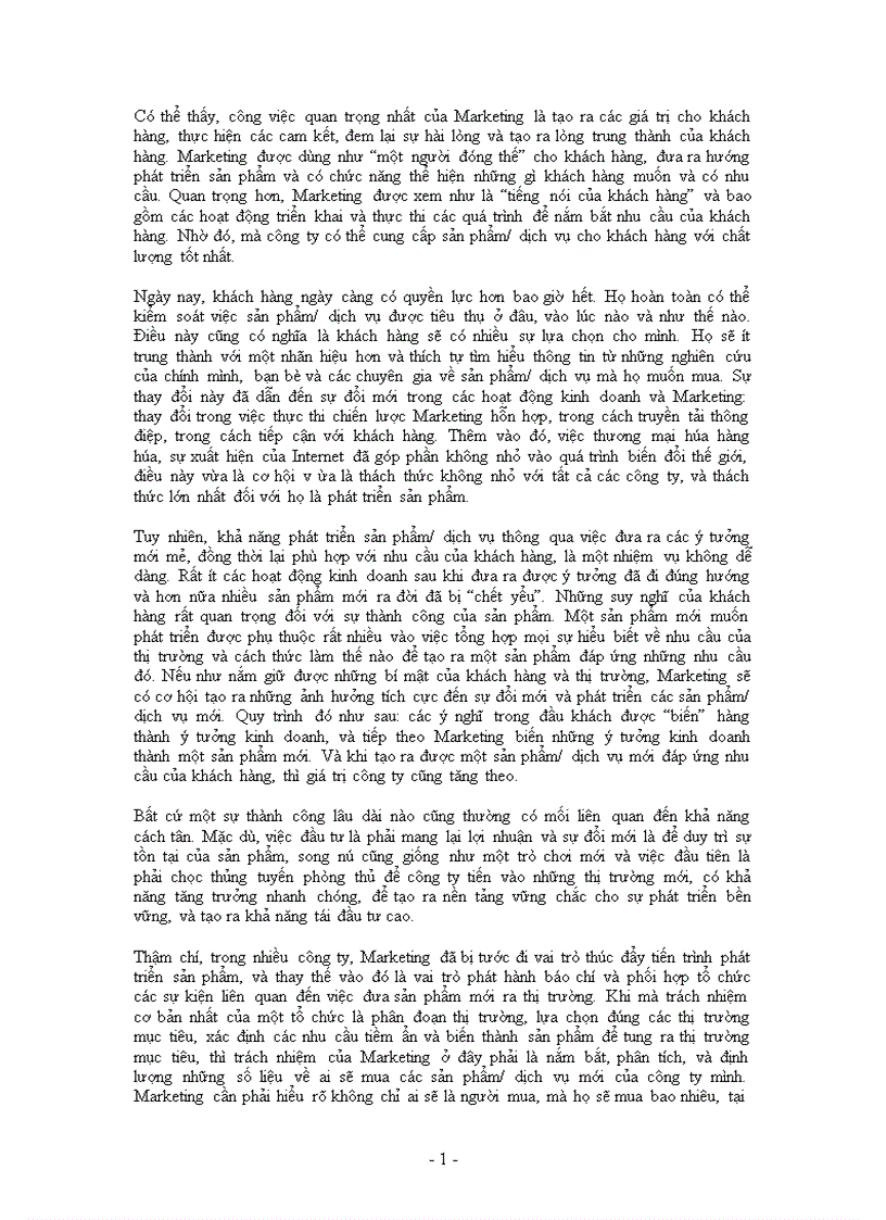 image for page Việc nghiên cứu và vận dụng Marketing trong điều kiện kinh doanh hiện nay của Việt nam