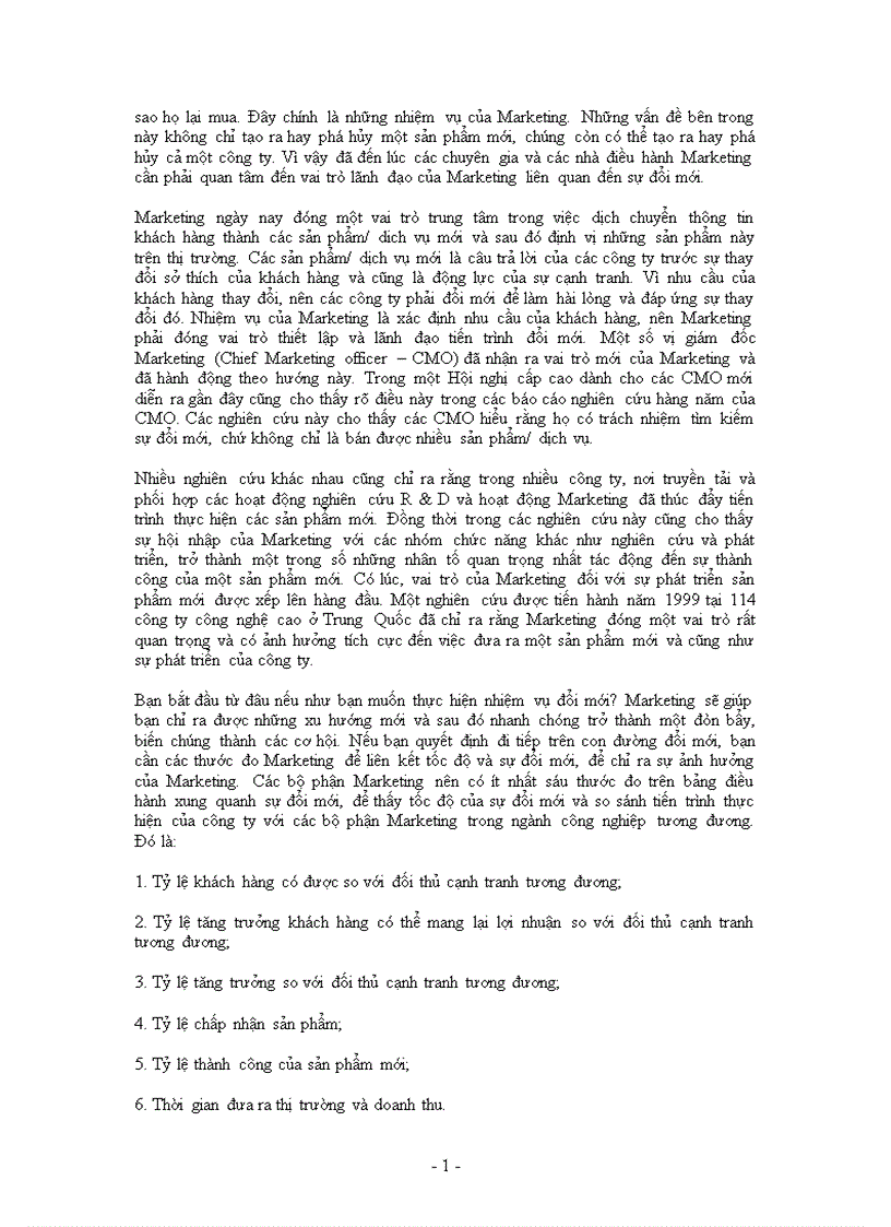 image for page Việc nghiên cứu và vận dụng Marketing trong điều kiện kinh doanh hiện nay của Việt nam