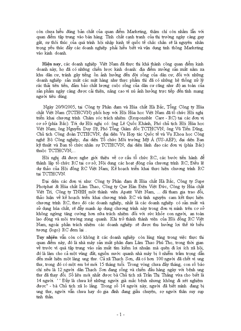 image for page Việc nghiên cứu và vận dụng Marketing trong điều kiện kinh doanh hiện nay của Việt nam