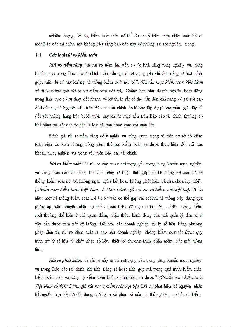 image for page Quy trình đánh giá trọng yếu và rủi ro kiểm toán trong kiểm toán Báo cáo tài chính tại Công ty TNHH Deloitte Việt Nam 1