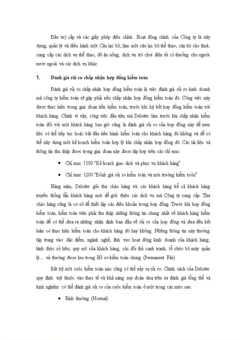 image for page Quy trình đánh giá trọng yếu và rủi ro kiểm toán trong kiểm toán Báo cáo tài chính tại Công ty TNHH Deloitte Việt Nam 1