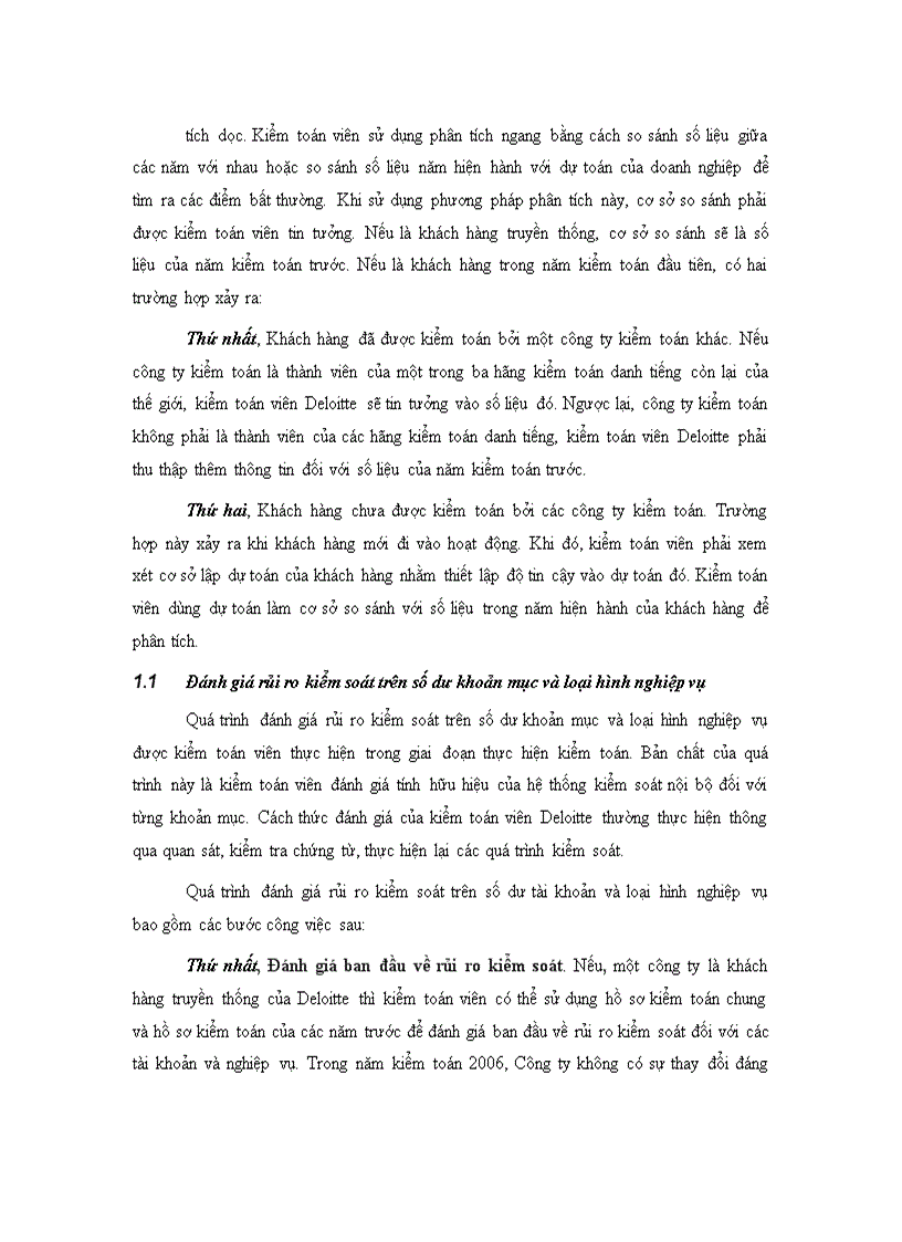 image for page Quy trình đánh giá trọng yếu và rủi ro kiểm toán trong kiểm toán Báo cáo tài chính tại Công ty TNHH Deloitte Việt Nam 1